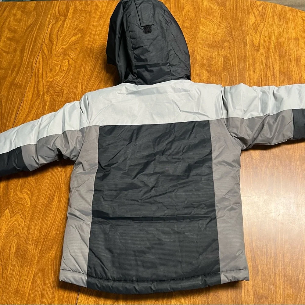 NWT Columbia Doug Firocious Gray Black Puffer Jacket size XS 6/7 Winter